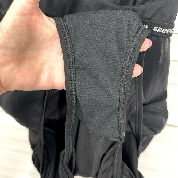 Speedo SwimDress Size 14 Racerback Black & Blue - Picture 8 of 9